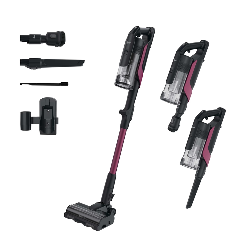 Hoover | HF6 Home Flexi draadloze steelstofzuiger met SmartAdapt mondstuk, all floor mondstuk, anti-twist borstel, Quick Park&Go modus, 40 min looptijd, LED-verlichting (HF610HX)