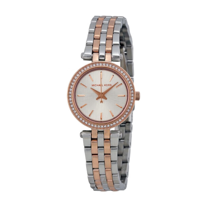 MK3298 Ladies Petite Darci Silver Plated Dial Two-tone Watch