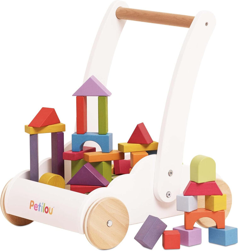 Le Toy Van Wooden Rainbow Baby Walker & Puzzle