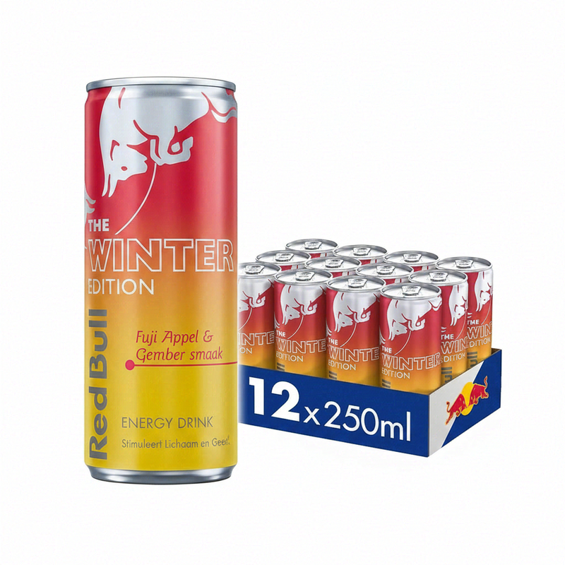 Red Bull Fuji Apple En Ginger Energy Drink - 12 x 250 ml