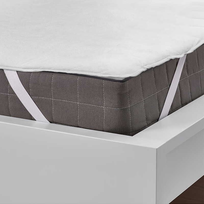 MENDALE Waterproof Strap Mattress Protector for Small Double Bed, Premium Mattress Protector with 4 Side Elastic Strap Mattress Cover Fits Up to 30cm Deep Mattresses, 90x200cm