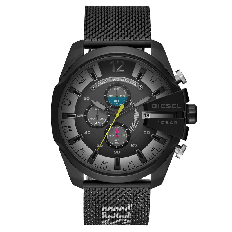 DZ4514 Black Mesh Mega Chief Chronograph Watch