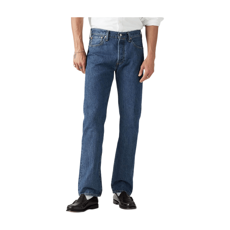 Levi's Heren Jeans Med Indigo - Flat Finish 501 Collectie 32/32