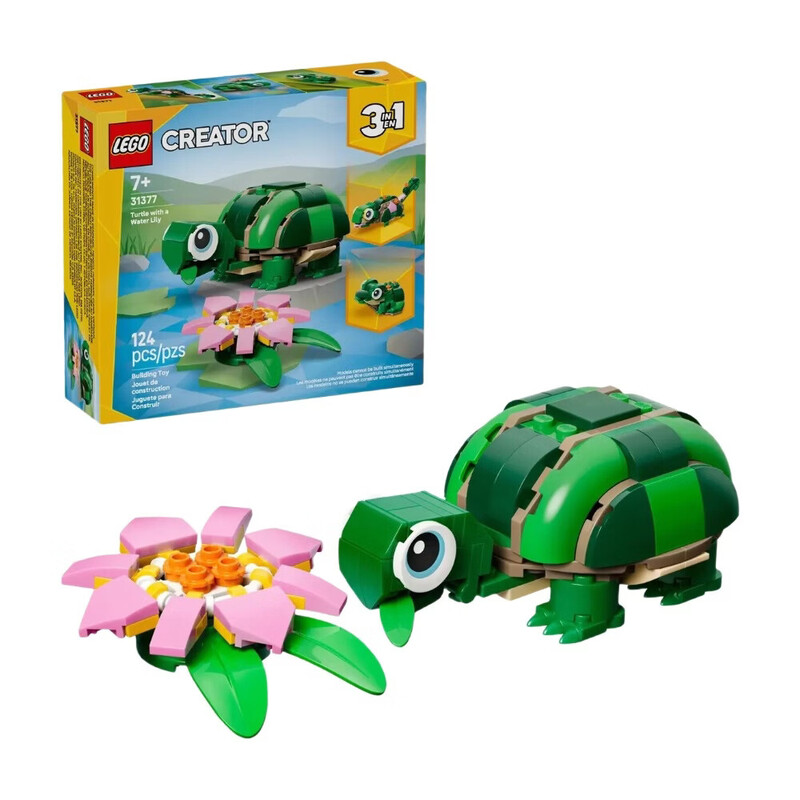 Creator 3 in 1 31377 Turtle with a Water Lily Flower