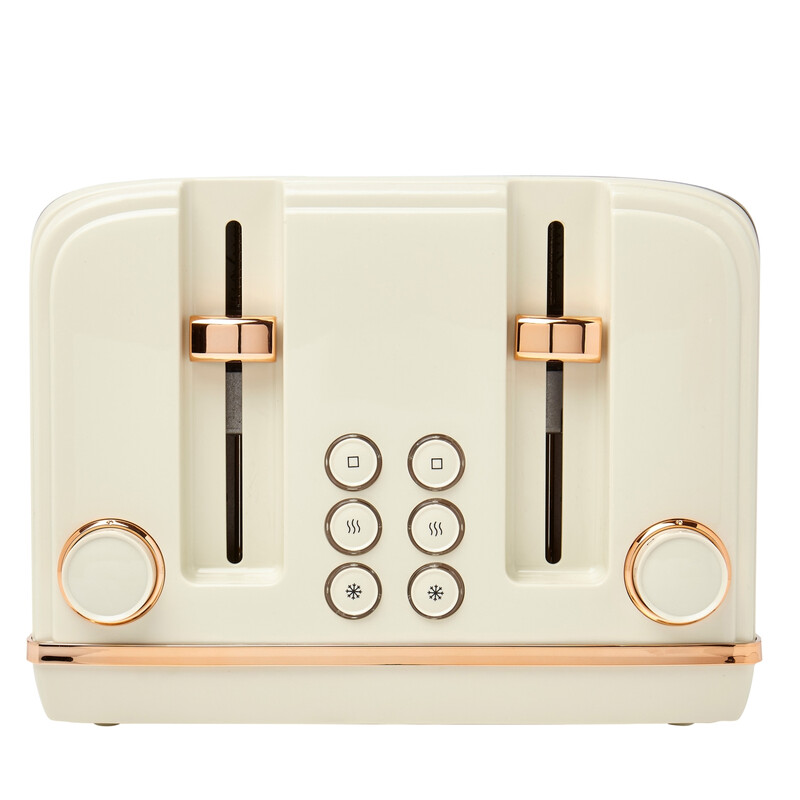 Salcombe 4-Slice Toaster , Cream & Copper - 198785