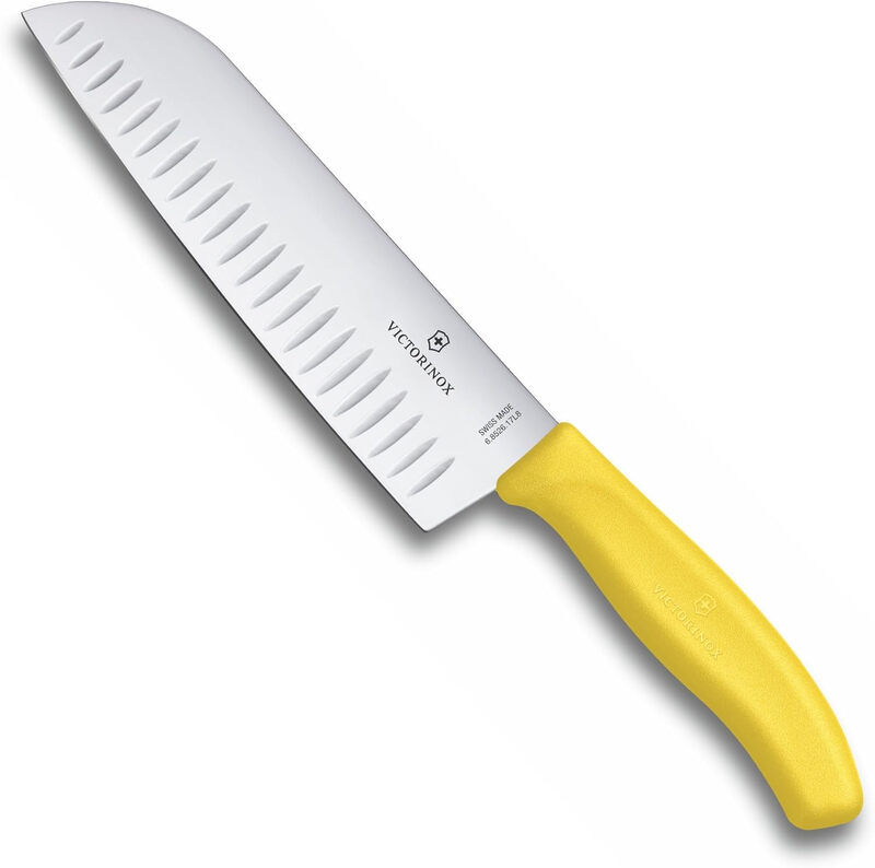 Victorinox Zwitserse Classic Santoku Mes - 17 cm, Geel
