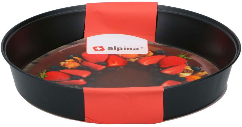Alpina bakvorm - staal, 24 cm, zwart