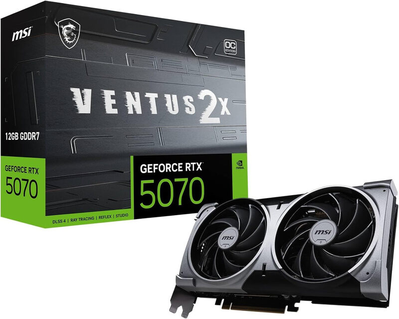 GeForce RTX 5070 12G VENTUS 2X OC Graphics Card