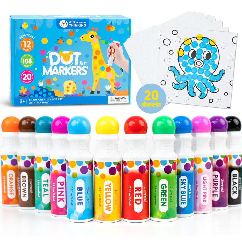 Washable Dot Markers 12 Colors