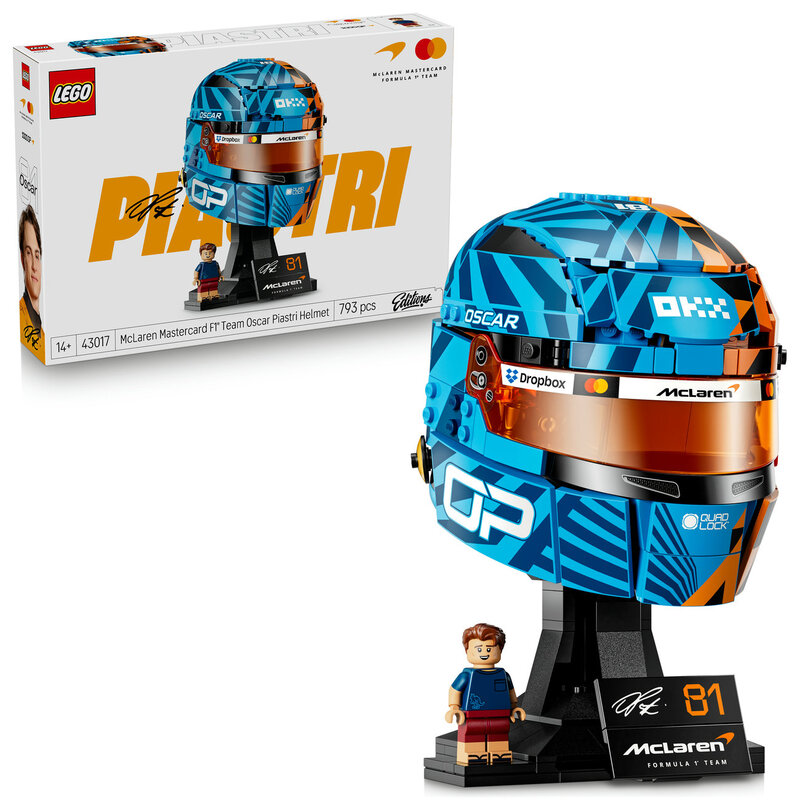 LEGO Édition Spéciale Casque F1 McLaren Oscar Piastri Set de Construction 43017