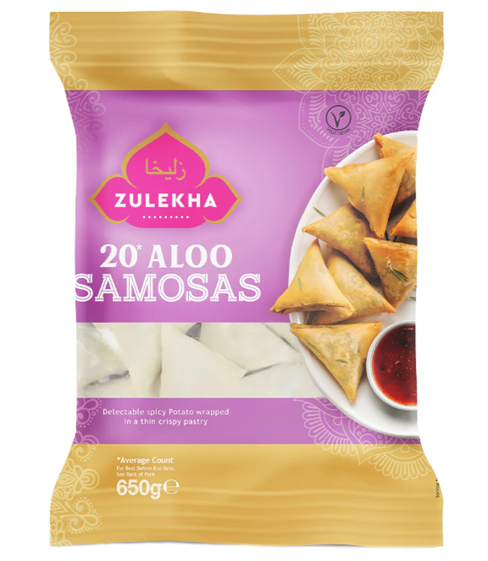 Zulekha Aloo Samosas 20 Pack 650g