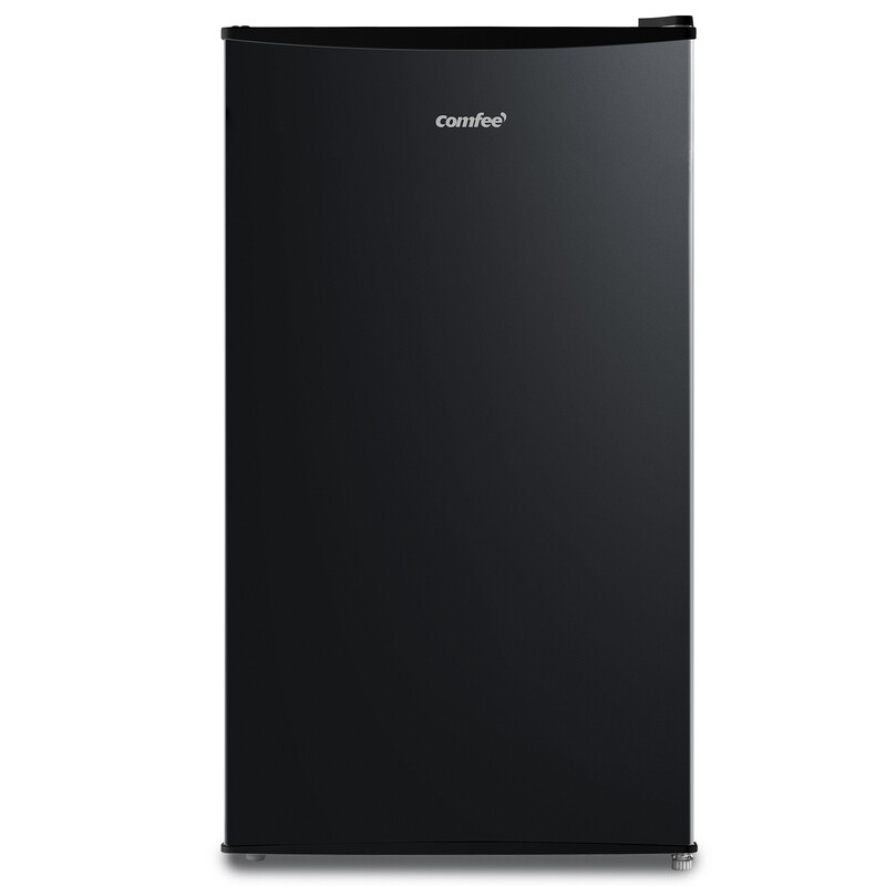 Comfee by Midea RCD115DK2 koel-vriescombinatie, 80 liter tafelmodel, met 12 liter vriesvak, -18 °C tot -8 °C, 4-sterren vriesklasse, 137 kWh/jaar, instelbare temperatuurregeling, zwart