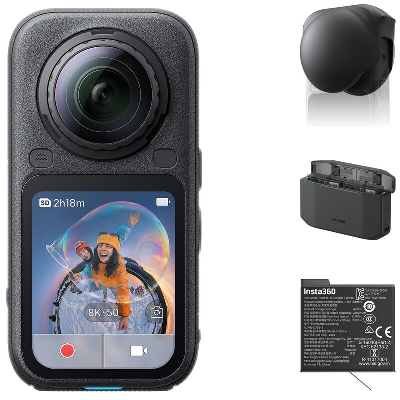 Insta360 X6 All‑in‑One Bundle (Standard Bundle + Lens Cap + Xtreme Battery + Fast Charge Case)