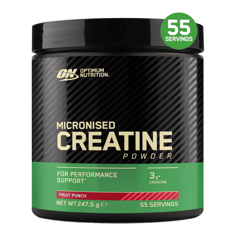 Optimum Nutrition Poudre de créatine micronisée Fruit Punch 247,5 g (55 portions)
