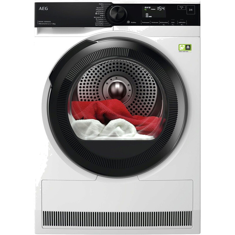 AEG 8000er Serie AbsoluteCare Wärmepumpentrockner TR8T75780 - Weiß