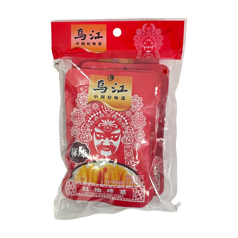 Wu Jiang Red Wujiang Oil Pickled Mustard Tuber 80G/Bag
