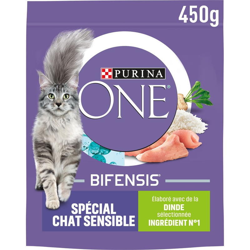 Croquettes Pour Chat Adulte Sensible Dinde Bifensis Purina One Le Sac De