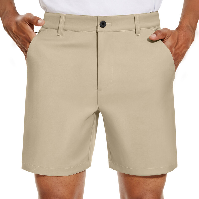 Mens Golf Shorts 0584 Khaki32