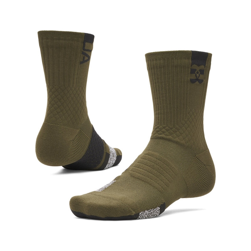 ArmourDry™ Playmaker Unisex Mid-Crew Socks Expeditiongreen Black L