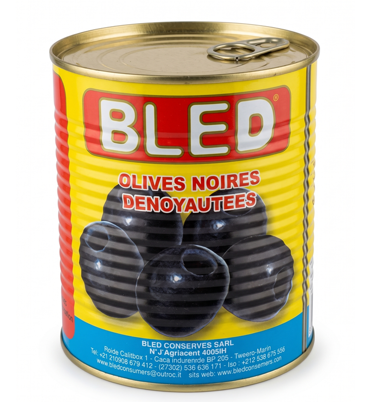 Bled siyah cekirdeksiz zeYTIN 850 gr (Ontpitte zwarte olijven)
