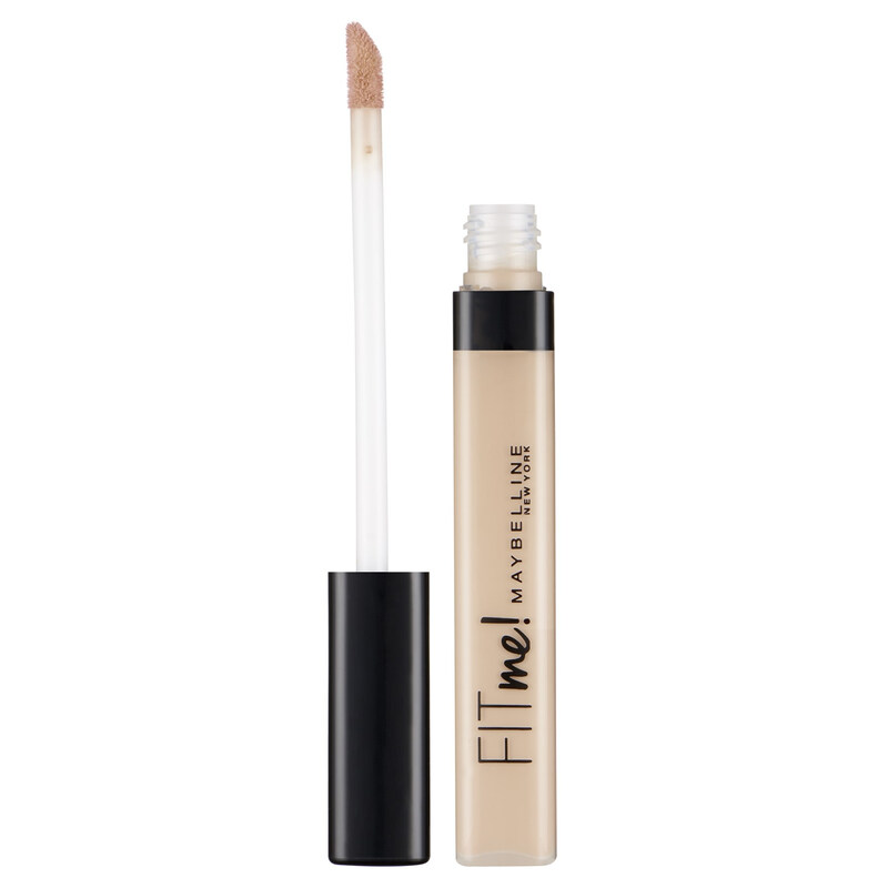 Maybelline Fit Me! Matte & Poreless Ultra Blendable Full Coverage Concealer, 25 Medium for a Flawless Complexion.