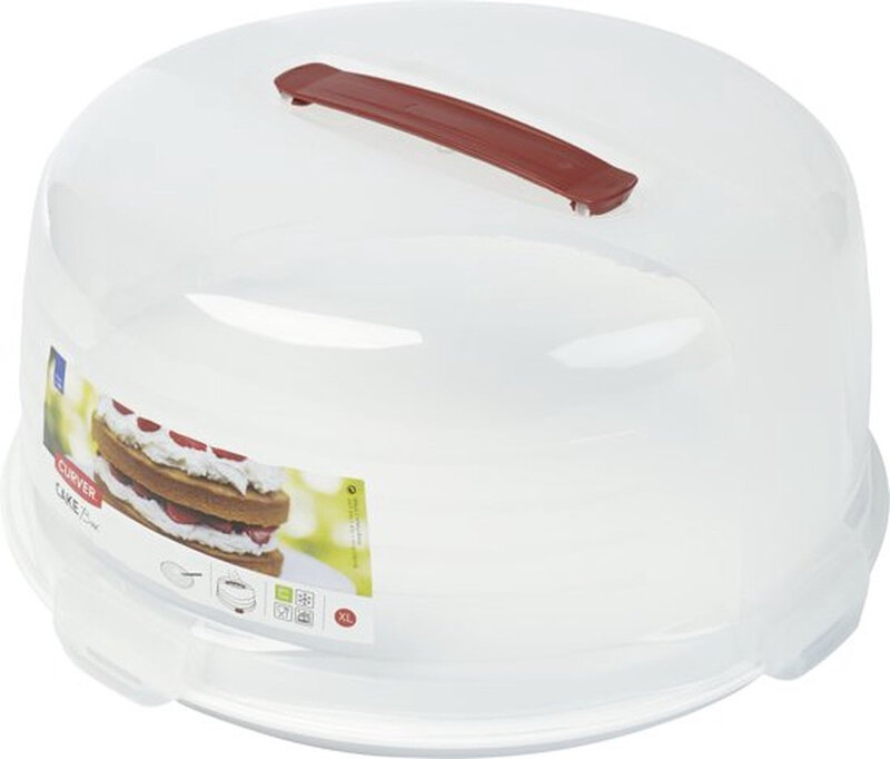 Curver ChefHome taartstolp hoog - 13,62 l - wit - hoogwaardige opbergoplossing, duurzaam kunststof, moderne organisatie in huis