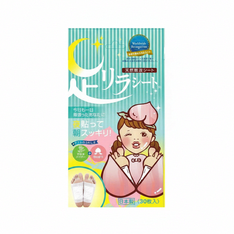 Fuß-Entspannungstücher, Pfirsichduft (30 Tücher) / Ki no Megumi