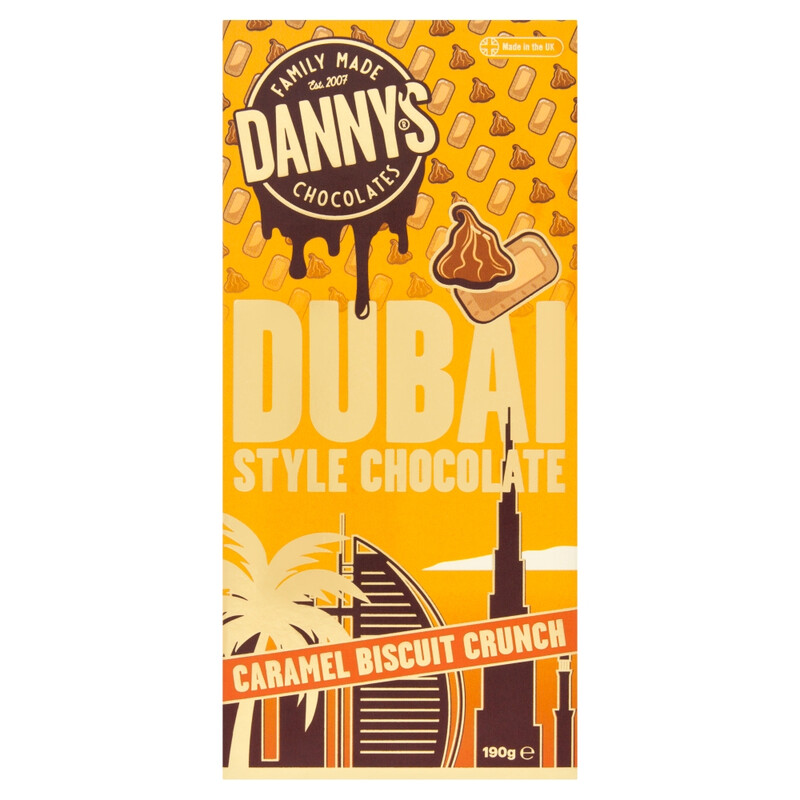 Danny's Dubai Style Chocolate Caramel Biscuit Crunch 190g