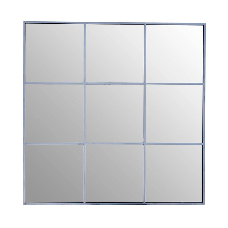 Interiors By Premier Silver Wall Mirror Oriel Square 95X95cm
