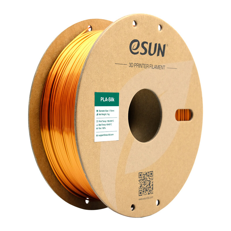 eSUN PLA-Silk Koper Filament 1,75 mm, Zijdezachte Textuur Glad Printen 3D Filamenten Voor De Meeste 3D Printers DIY Kunstwerken 1 kg (2,2 lbs) Spoel