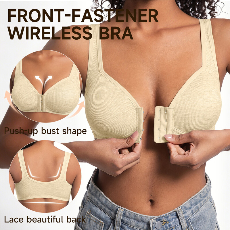 Women'S Sports Bras. Front Fastening 3PCS M