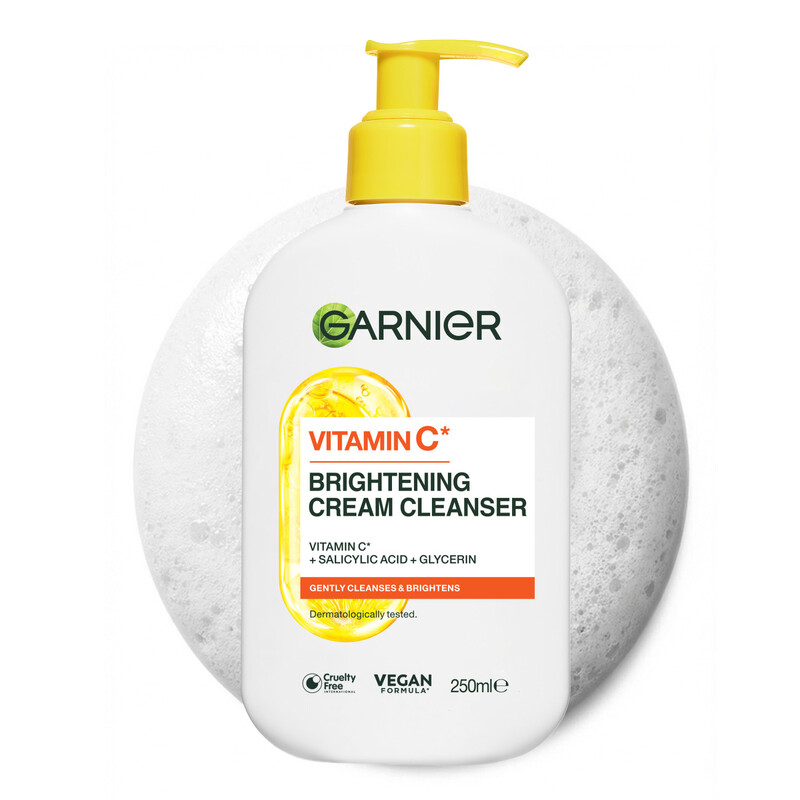 Garnier Skin Active Brightening Vitamin C Cream Cleanser 250ml - Image 11