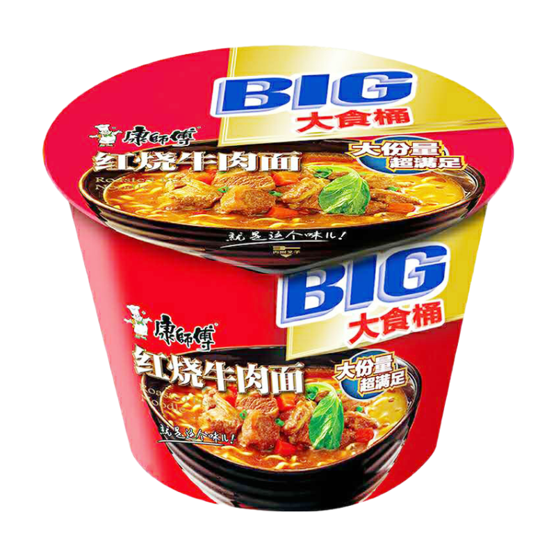 Big Bowl Braised Beef Flavor Instant Noodles 143g