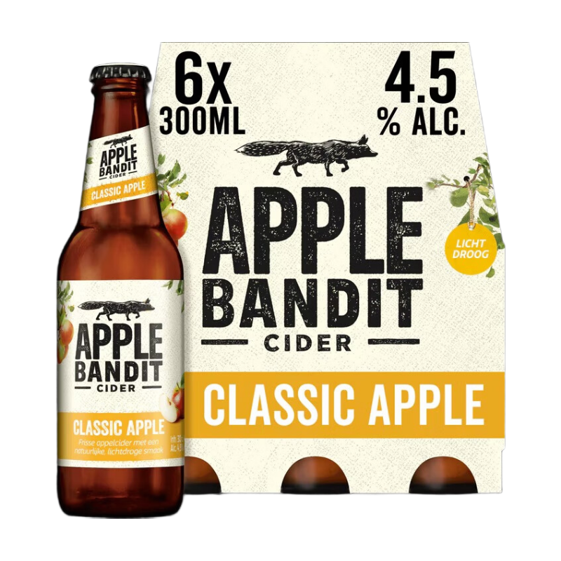 Apple Bandit Klassieke appelcider - 6 x 300 ml