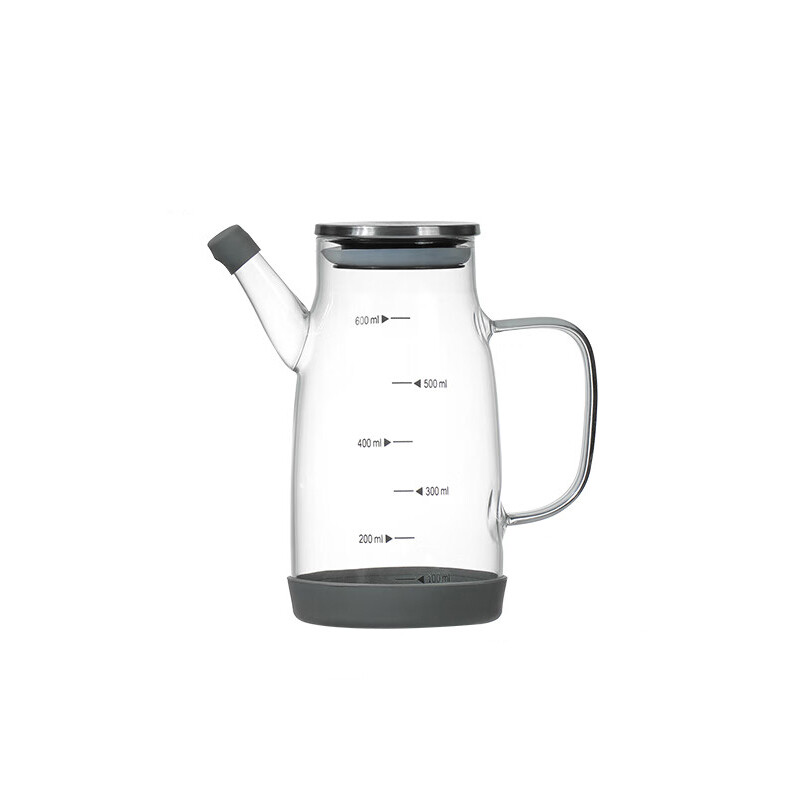 600ml Transparent High Borosilicate Glass Oil Pot