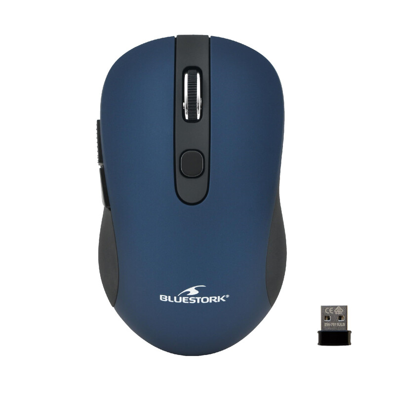 Office Mouse-Wireless- 800/1200/1600 DPI - Metalic Blue - 6 Buttons