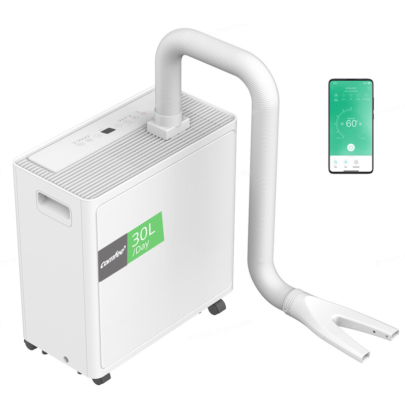 Comfee' 30 L Luftentfeuchter, Trocknen von Kleidung & Schuhen, App-Steuerung, 3,2 L Wassertank/Kontinuierliche Entwässerung mit …