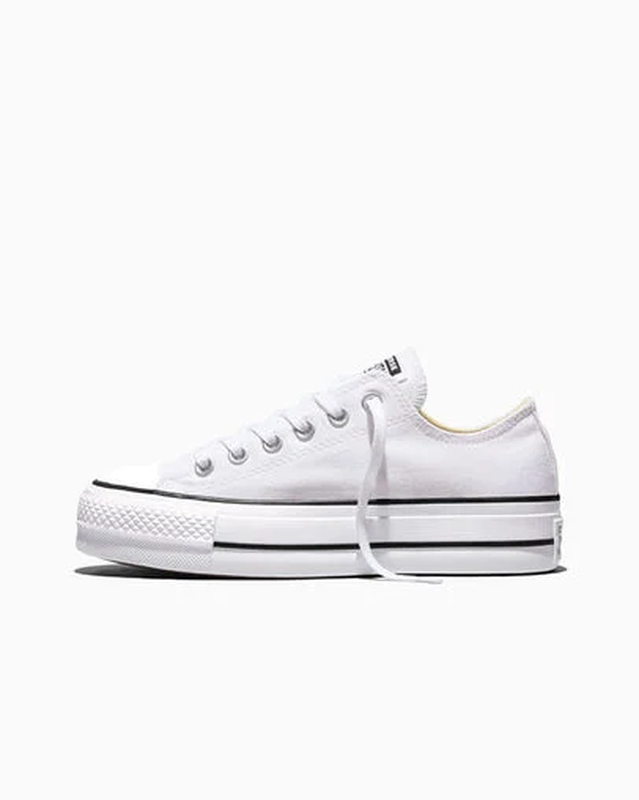Chuck Taylor All Star Lift Platform Canvas Women's Low-Top Shoe White/Black/White 560