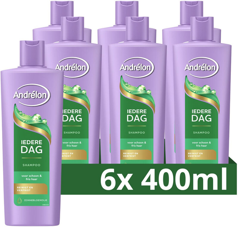 Andrélon Shampoo - Iedere Dag 6 x 400 ml (6-pack)