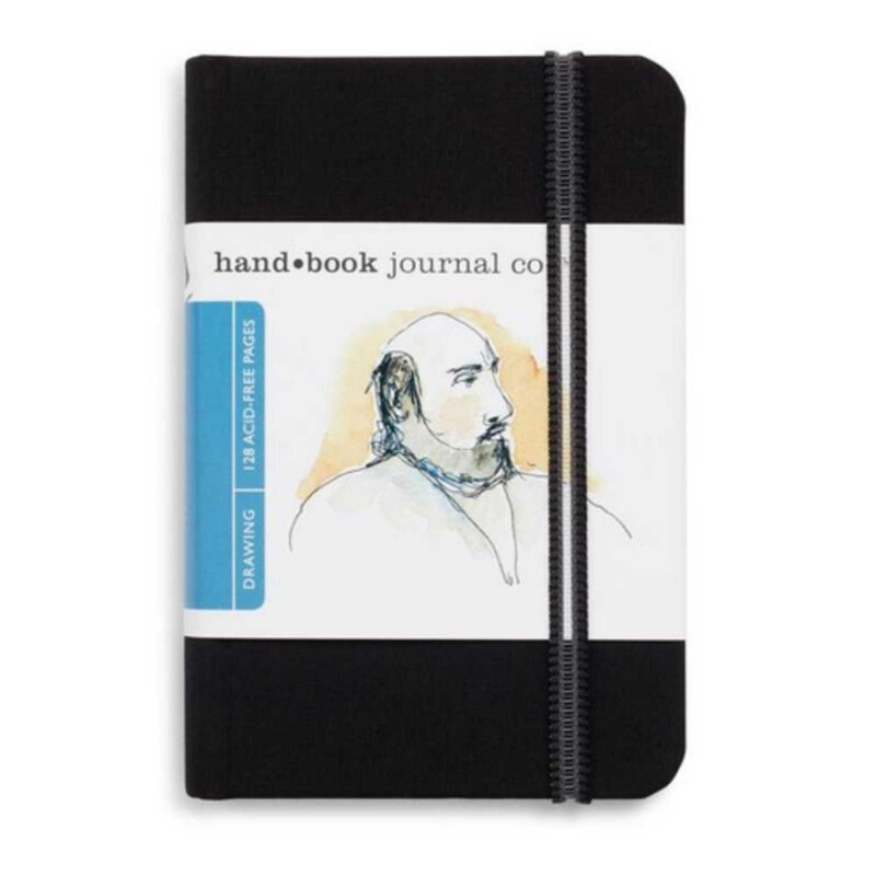 Drawing Journal 140GSM 3.5 x 5.5 Portrait Ivory Black