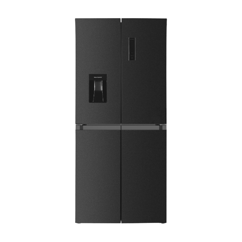 Frilec BONNMD460-WS-150-041CDI – Amerikaanse koelkast – Energielabel C – 4 deuren – Snelvriesfunctie – Waterdispenser – 5 jaar garantie – Dark Inox