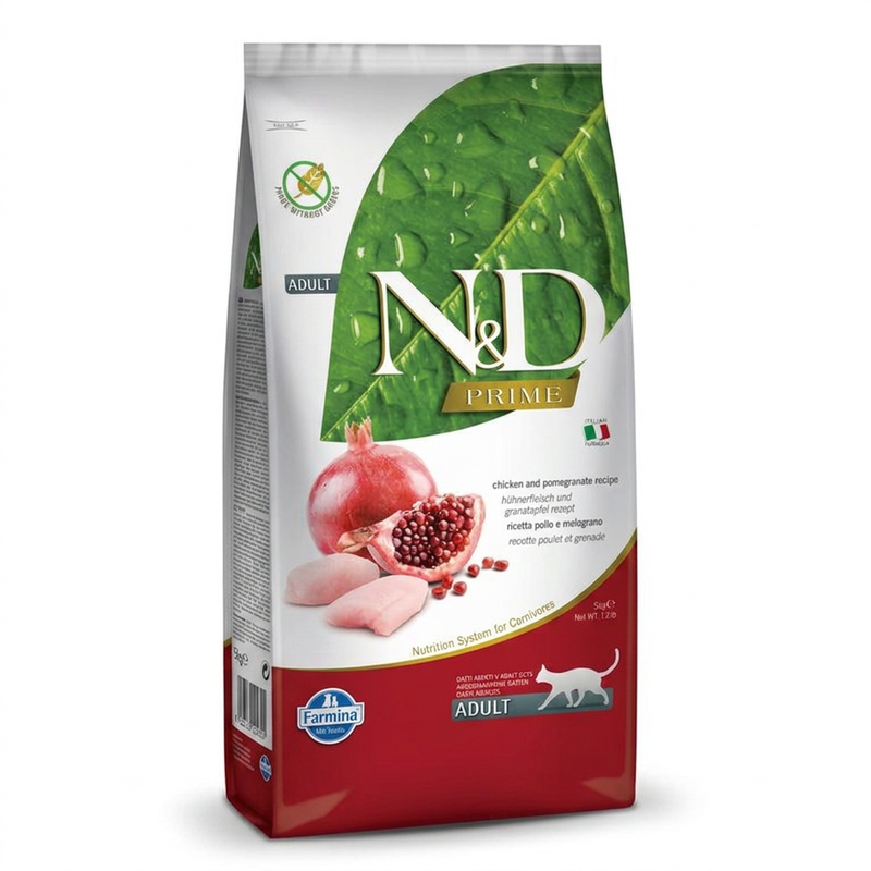 Farmina N&D Prime Adultes Katzenfutter Huhn Getreidefrei 5 kg 58% Hühnerfleisch