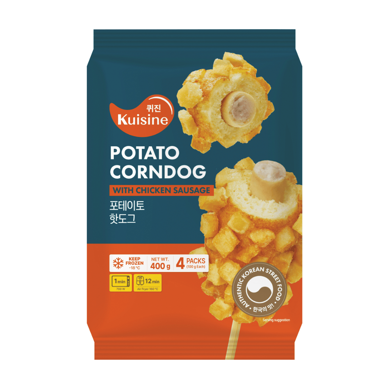 Kuisine Potato Corn Dog With Chicken Sausage 400G (4Packs)