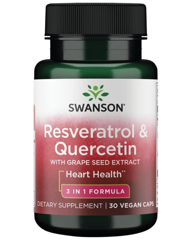 Swanson Resveratrol Antioxidant 100Mg Daily Wellness Support Capsules - 30 Capsules