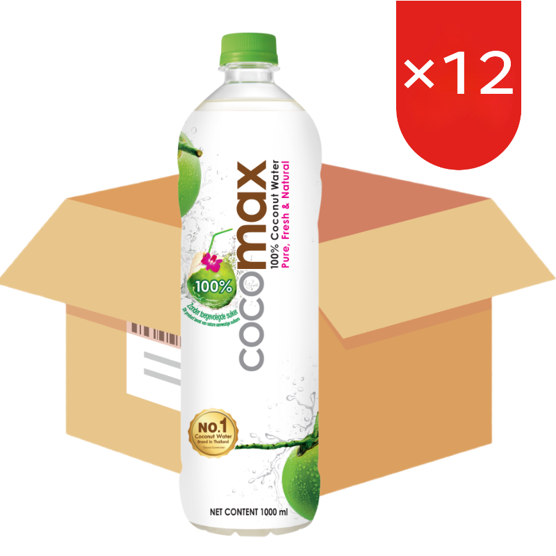 Cocomax 100% kokoswater 12 x 1 L (Doos)