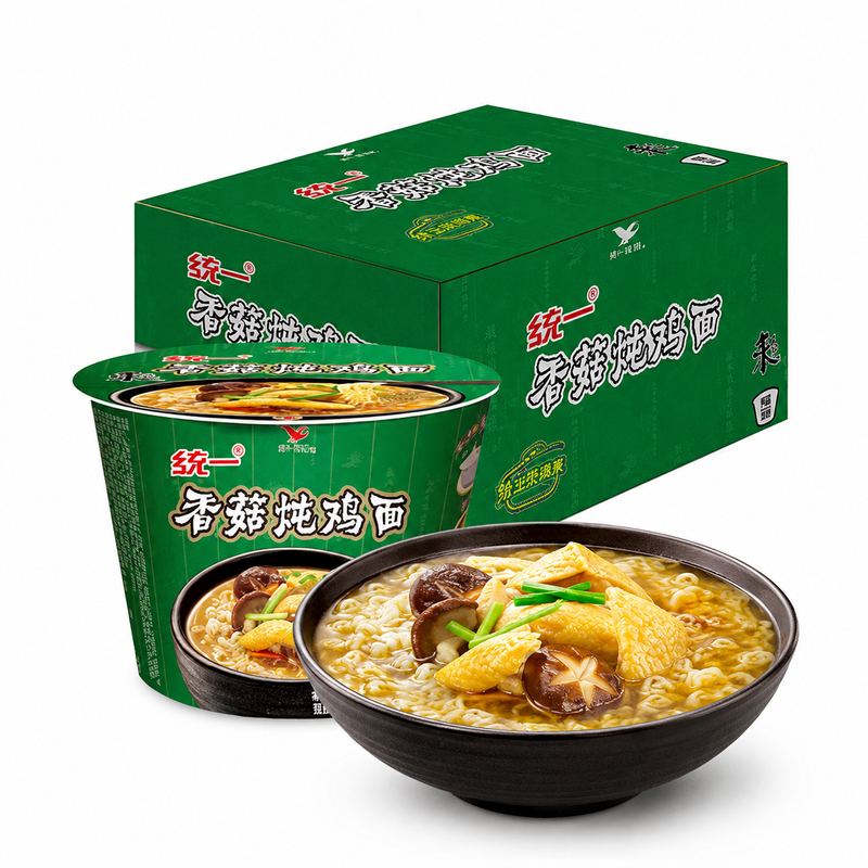 统一来一桶香菇炖鸡面98g*12(整箱)
