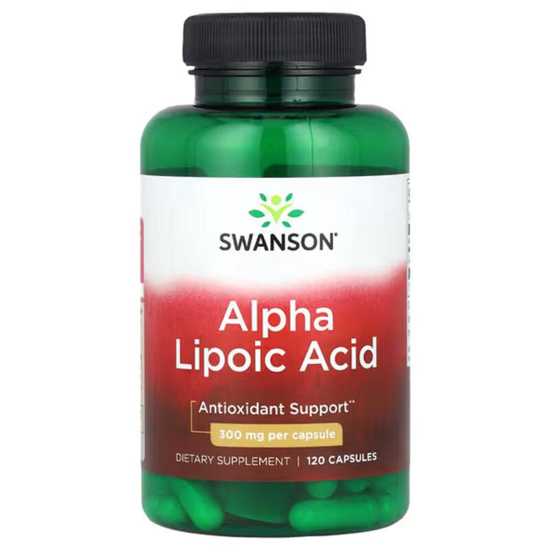 Swanson Alpha Lipoic Acid Antioxidant 300Mg Daily Wellness Support Capsules - 120 Capsules