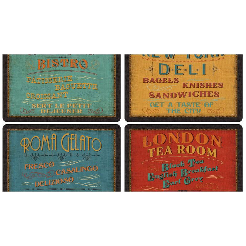 Lunchtime Set of 4 Large Placemats