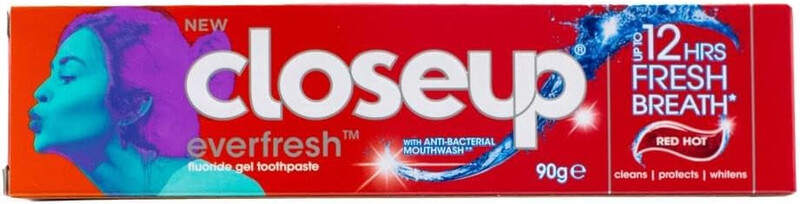 Closeup Everfresh Tandpasta Red Hot 90 g