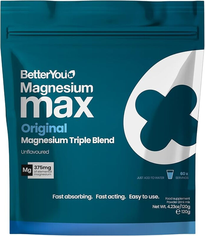 Magnesium Max Powder, 375mg Elemental Magnesium per Serving from Citrate, Bisglycinat